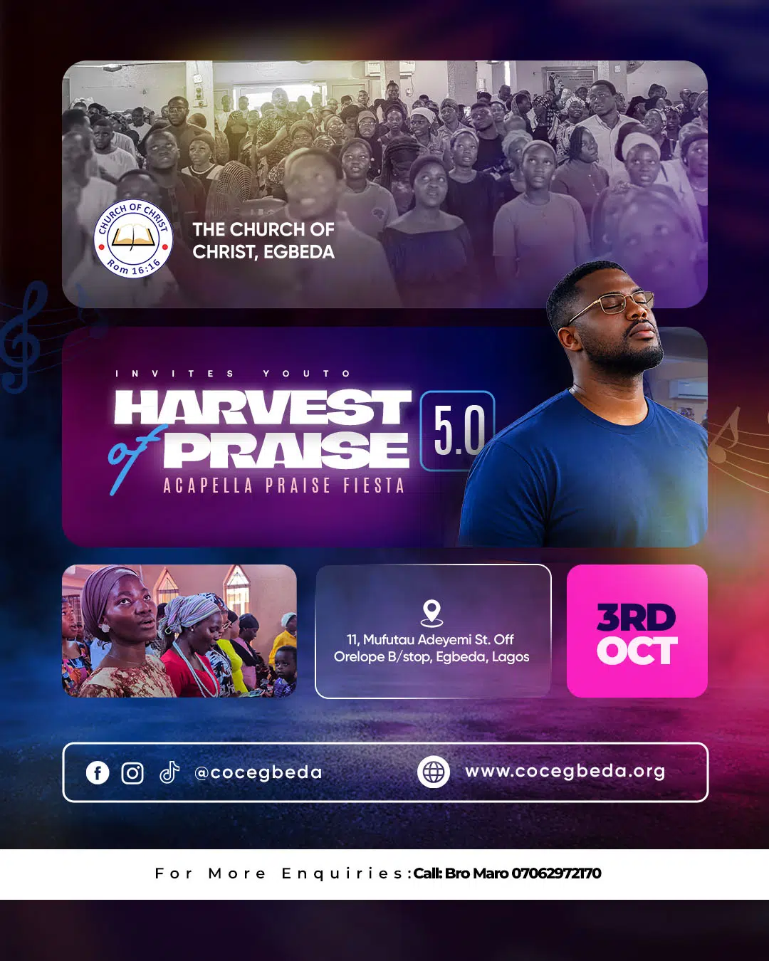 Harvest of Praise 5.0 flyer
